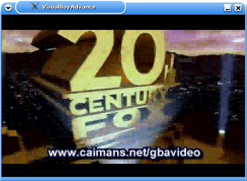 Caiman's Video in VisualBoyAdvance