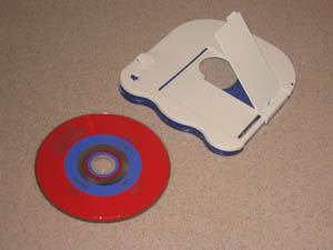 V.Flash V-Disc, separated from cartridge