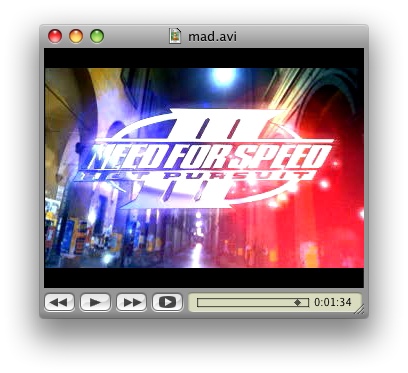 Need For Speed III: Hot Pursuit -- Madcow video in VLC