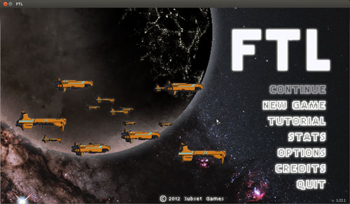 FTL game running on Linux through Steam