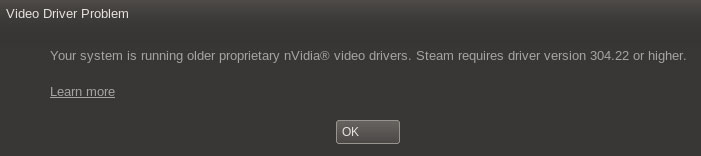 Steam Linux Client -- Upgrade NVIDIA drivers