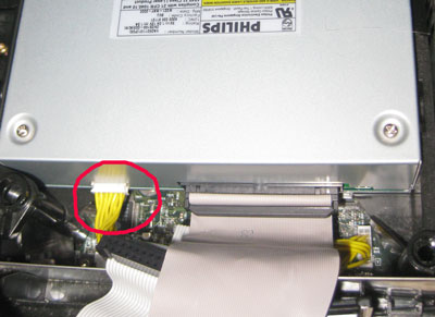 Xbox optical drive connections