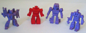 Rubber Transformers figurines