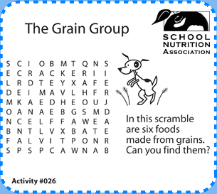 Grain group word search puzzle