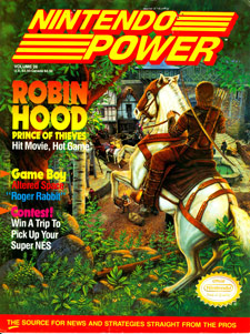 Nintendo Power -- Robin Hood cover