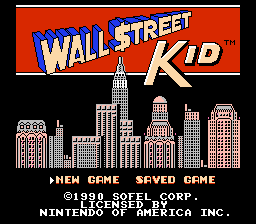 Wall Street Kid Title Screen